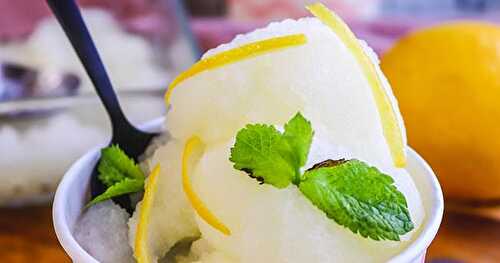 Recette de sorbet citron facile