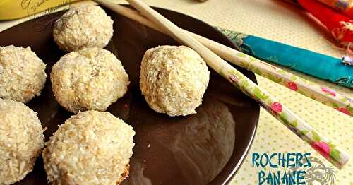 Rochers banane et noix de coco pour le nouvel an chinois