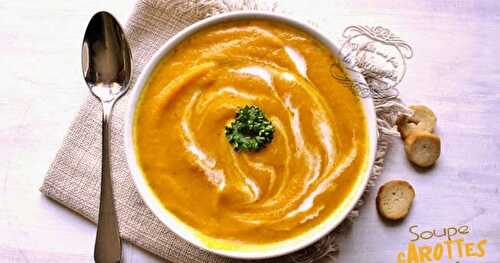 Soupe carotte cumin au blender chauffant