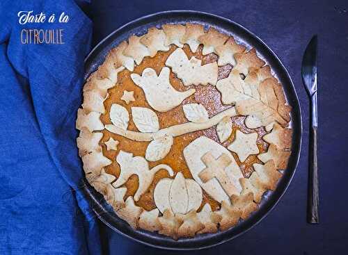 Tarte à la citrouille d'Halloween