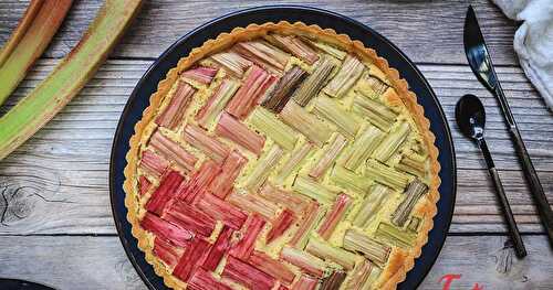 Tarte à la rhubarbe facile