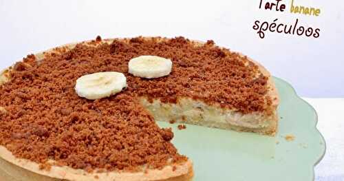 Tarte banane et spéculoos