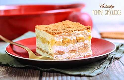 Tiramisu pommes caramélisées et spéculoos