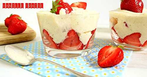 Tiramisu vanille fraise rapide
