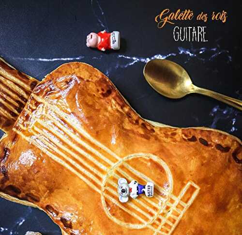 Recette de galette des rois en forme de guitare