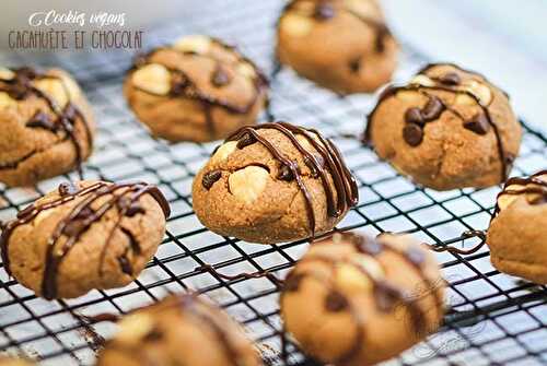 Cookies végans cacahuète et chocolat