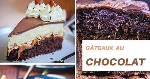 16 recettes de gâteaux au chocolat