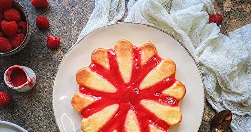 Gâteau citron et framboise