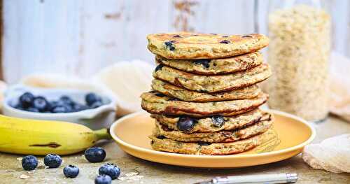 Pancakes banane myrtille - Une recette pour un petit-déjeuner vitaminé !
