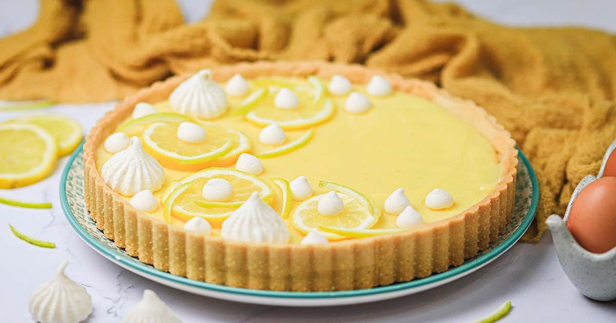 Tarte au citron facile et rapide, sans meringue