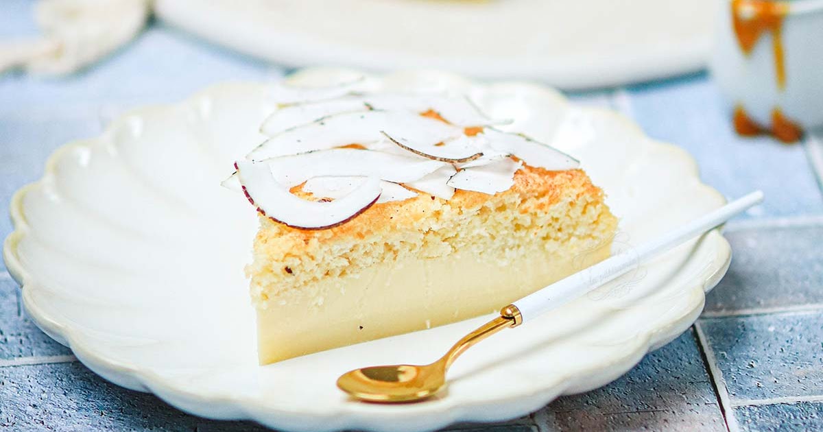 Gâteau magique à la noix de coco