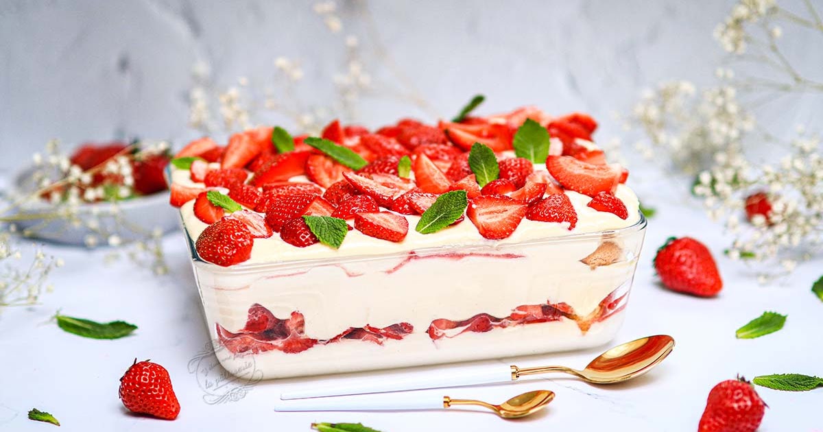 Tiramisu aux fraises - Recette facile