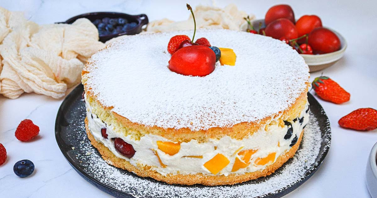 Recette de gâteau multifruits facile