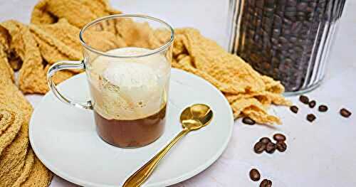 Café Affogato : quand la glace à la vanille se noie dans du café !