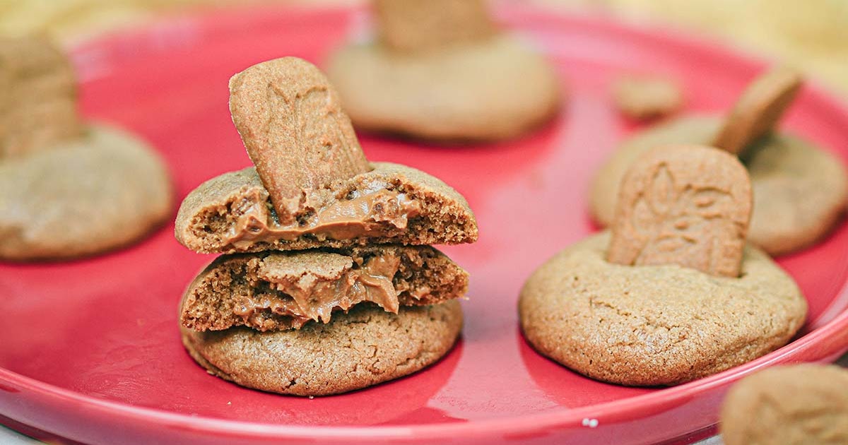 Recette de cookies fourrés au spéculoos