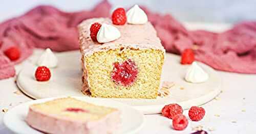 Cake de Saint-Valentin au coeur de framboise