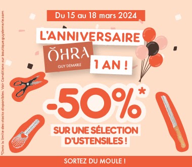 Anniversaire Guy Demarle : jusqu'à -50% sur les moules !