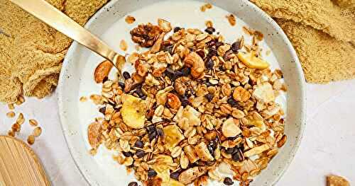Recette du granola maison aux fruits secs healthy