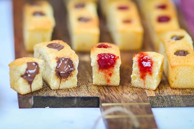 Recette des P'tits Savane Duo : des mini cakes au Nutella ou confiture