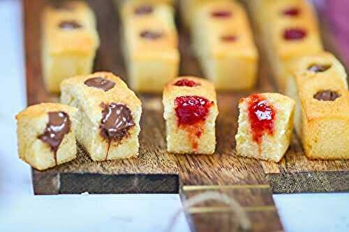 Recette des P'tits Savane Duo : des mini cakes au Nutella ou confiture