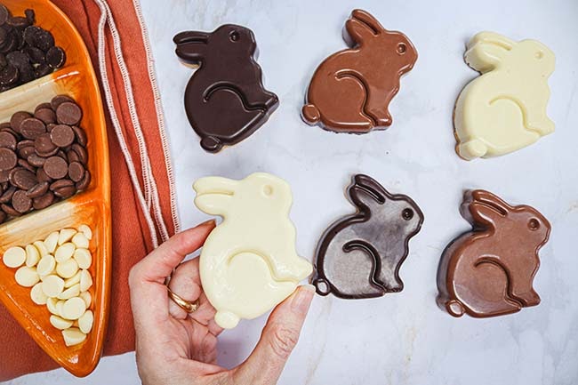 Biscuits lapins de Pâques au chocolat - Recette facile pour le goûter