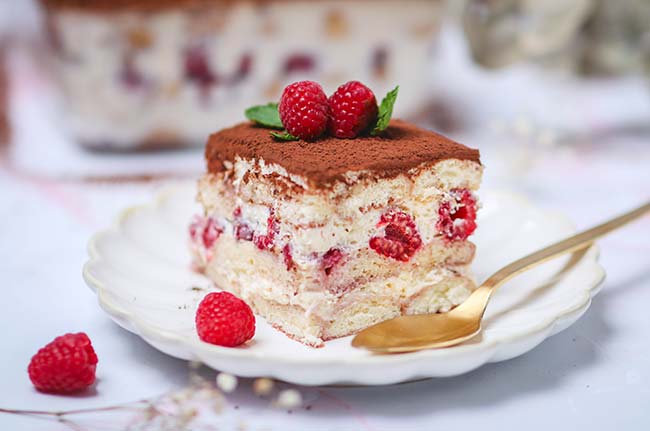 Tiramisu aux framboises