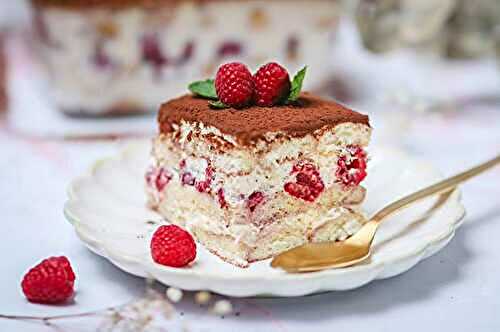 Tiramisu aux framboises