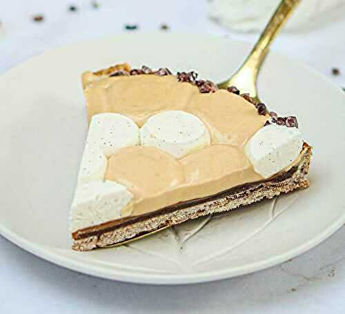 Tarte vanille, chocolat et caramel