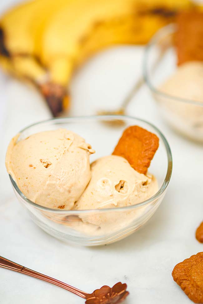 Glace banane spéculoos