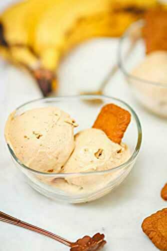 Glace banane spéculoos