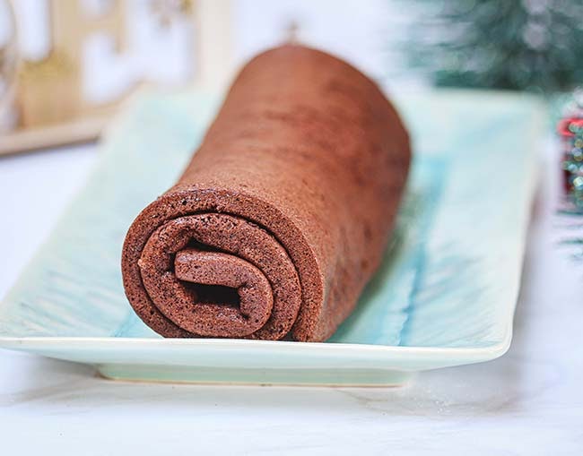 Biscuit pour bûches au chocolat - Facile, rapide et moelleux