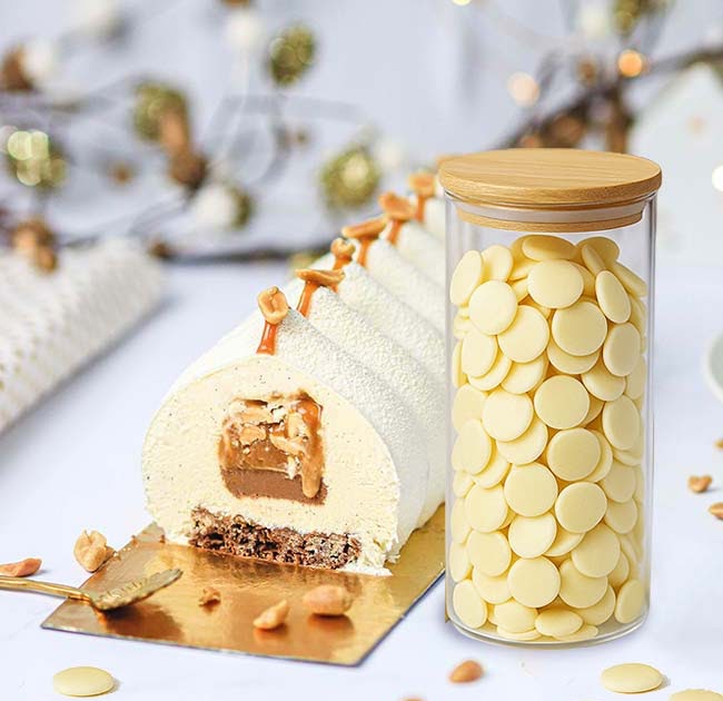 Le meilleur chocolat blanc pour vos bûches de Noël et entremets