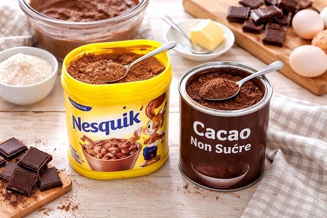 Remplacer le cacao en poudre non sucré par du cacao de petit-déjeuner