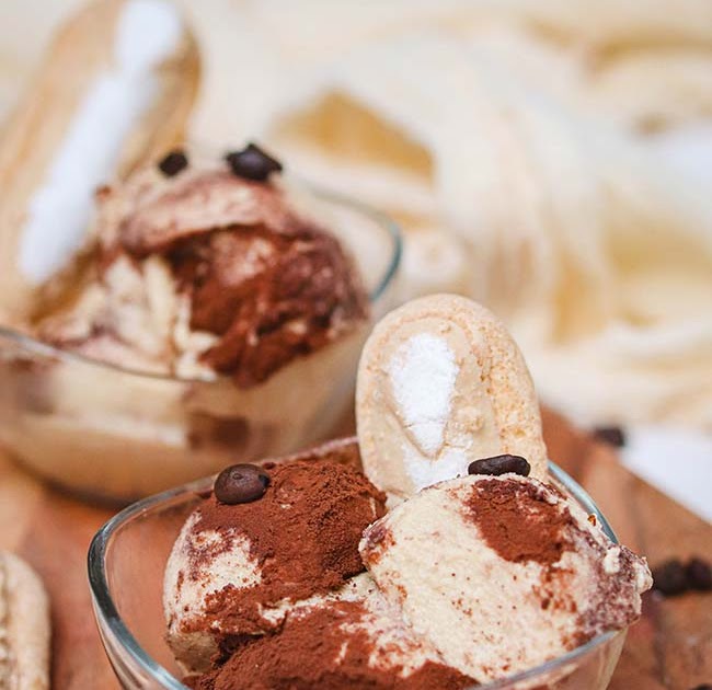 Glace façon tiramisu avec la Ninja Creami