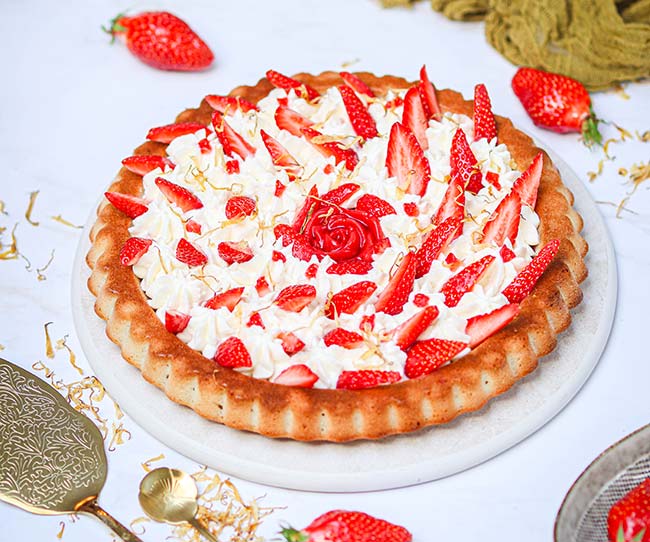 Gâteau fraise chantilly