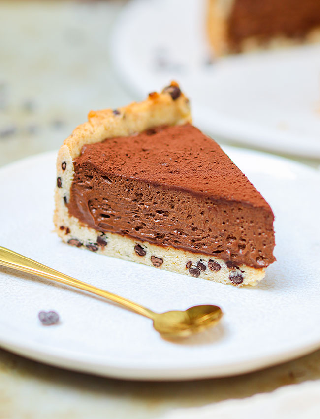Tarte cookie mousse au chocolat