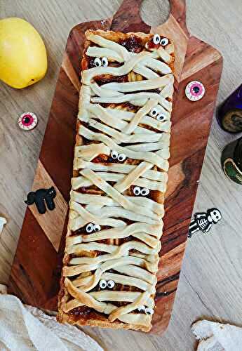 Tarte momie d'Halloween aux pommes