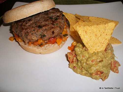 Burger de bœuf à la mexicaine & guacamole