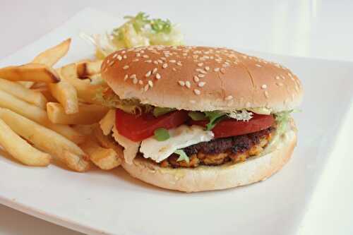 Burger de crevettes au curry