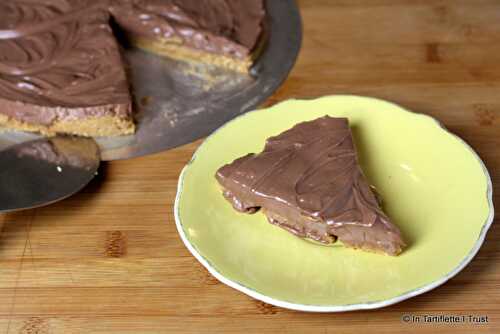 Cheesecake à la pâte à tartiner chocolat-noisettes