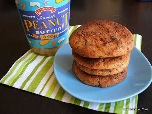 Cookies au beurre de cacahuètes & pépites de chocolat