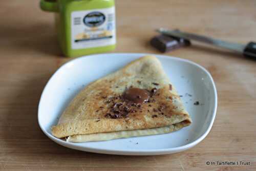 Crêpe au chocolat & caramel de Thiebault