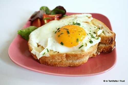 Croque-madame à l'emmental & tomates cerises