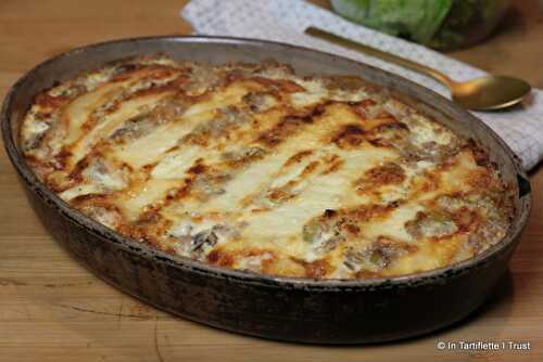 Croziflette aux champignons et aux poireaux