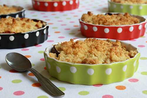 Crumble abricots & figues à la rose