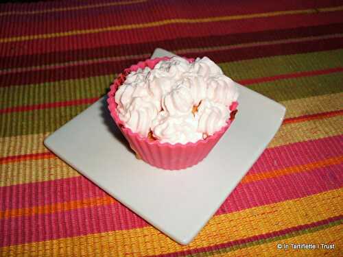 Cupcake au chocolat blanc & à la rose - In Tartiflette I Trust