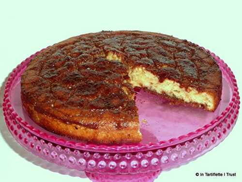 Gâteau fondant au yaourt à la vanille & crème de Carambar - In Tartiflette I Trust