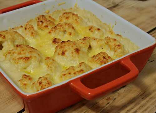 Gratin de chou-fleur à la béchamel & muscade