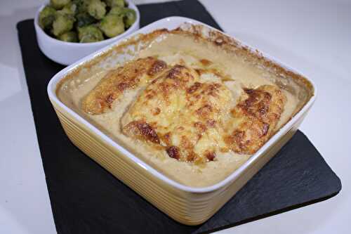 Gratin de quenelles, sauce aux cèpes & à l'Armagnac