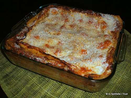 Lasagnes à la bolognaise et à la mozzarella